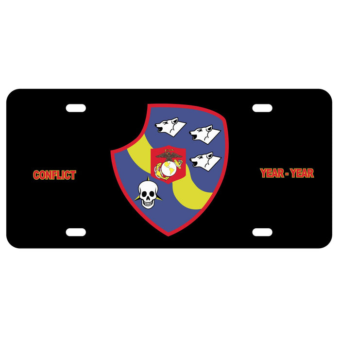 3rd Light Armored Recon Battalion License Plate - SGT GRIT