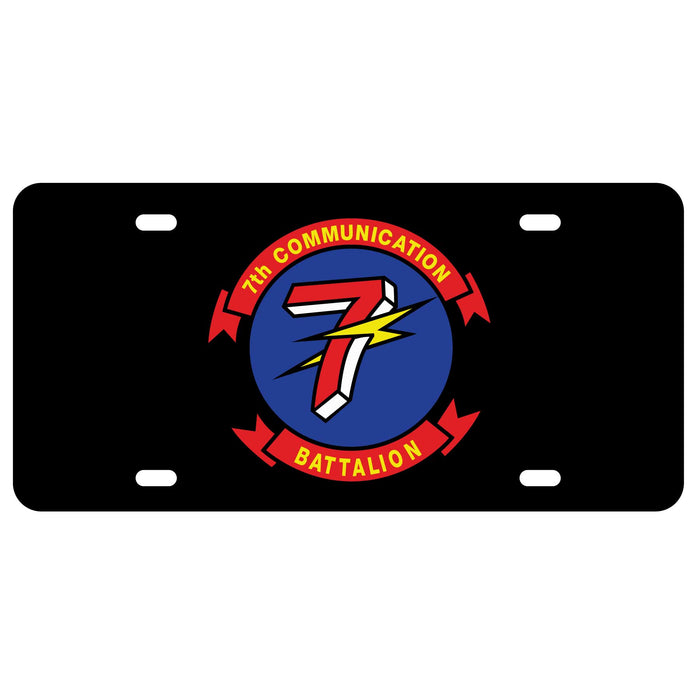 7th Communication Battalion License Plate - SGT GRIT
