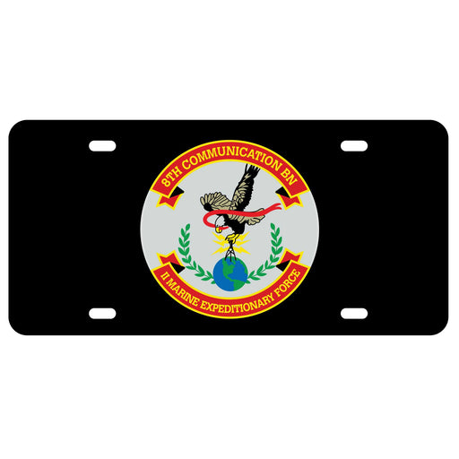 8th Communication Battalion License Plate - SGT GRIT