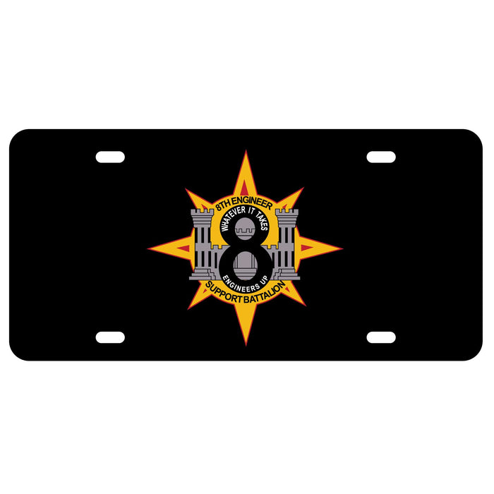 8th Engineer Battalion License Plate