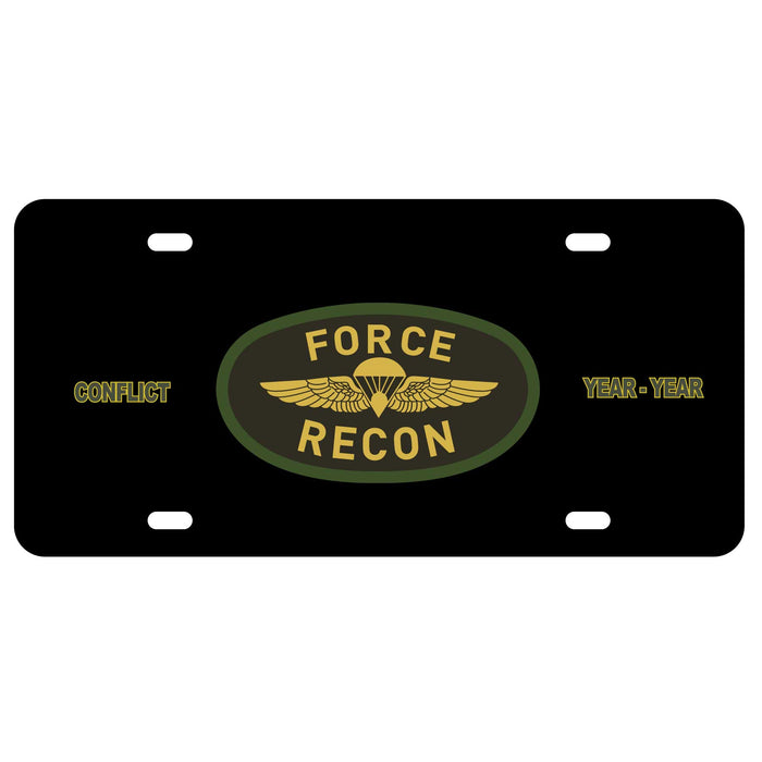 Force Recon License Plate - SGT GRIT
