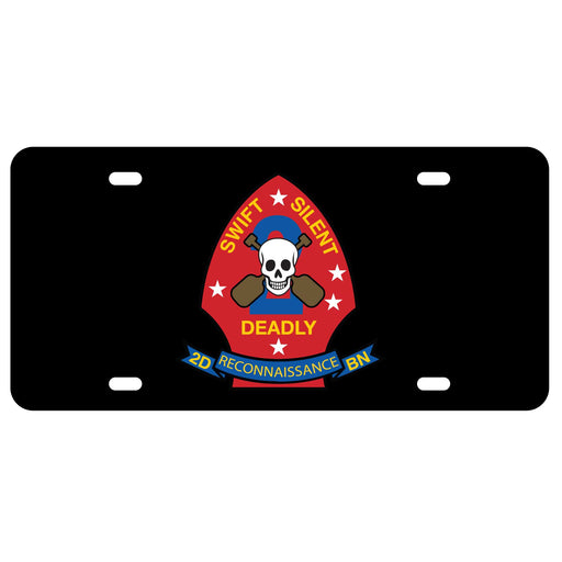 2nd Reconnaissance Battalion License Plate - SGT GRIT
