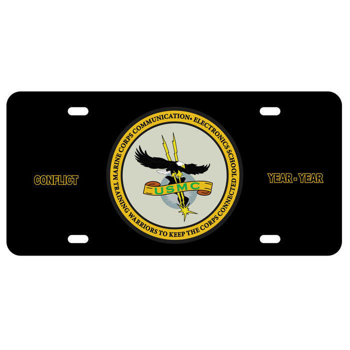 MCCES (Marine Corps Communications Electronics School) License Plate