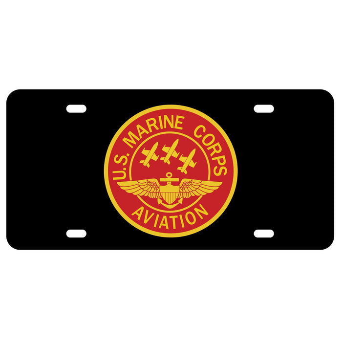 Red Marine Corps Aviation License Plate