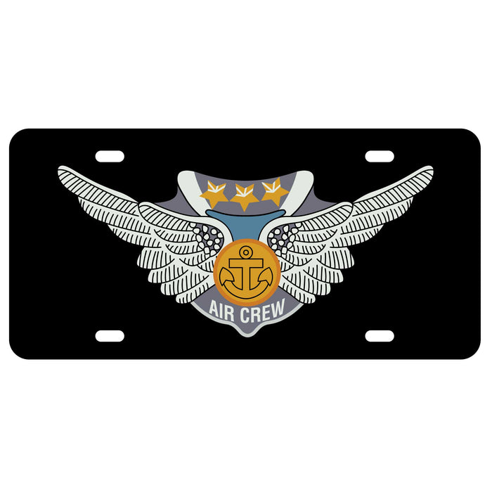 Air Crew License Plate