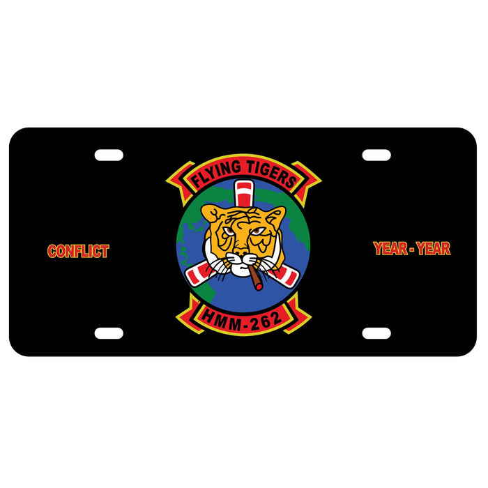 HMM-262 Flying Tigers License Plate