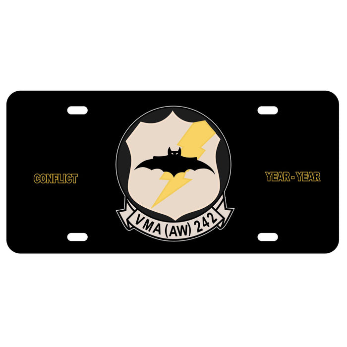 VMA(AW)-242 License Plate - SGT GRIT