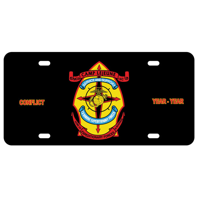 MCB Camp Lejeune License Plate - SGT GRIT