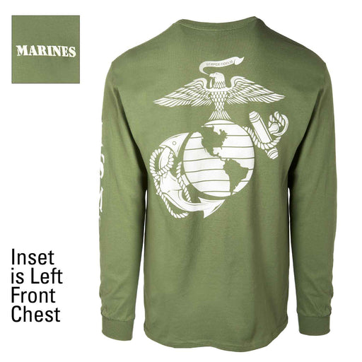 USMC OD Long Sleeve T-shirt - SGT GRIT