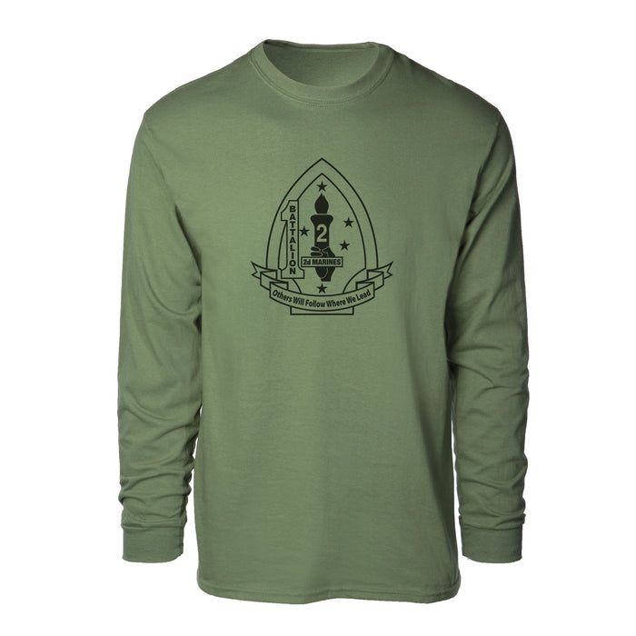 1st Battalion 2nd Marines Long Sleeve Shirt - SGT GRIT