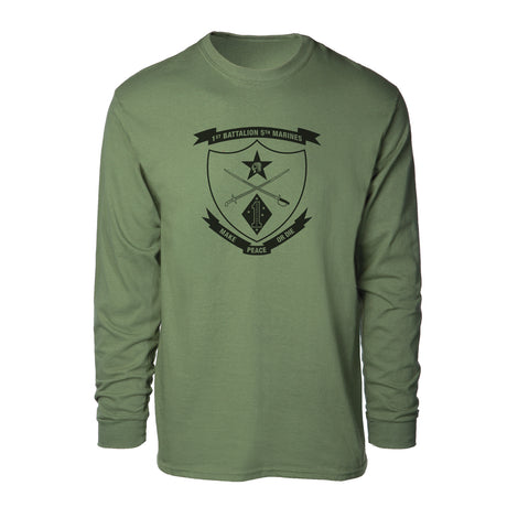1st Battalion 5th Marines Long Sleeve Shirt - SGT GRIT