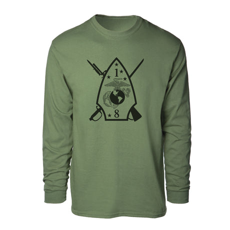 1st Battalion 8th Marines Long Sleeve Shirt - SGT GRIT