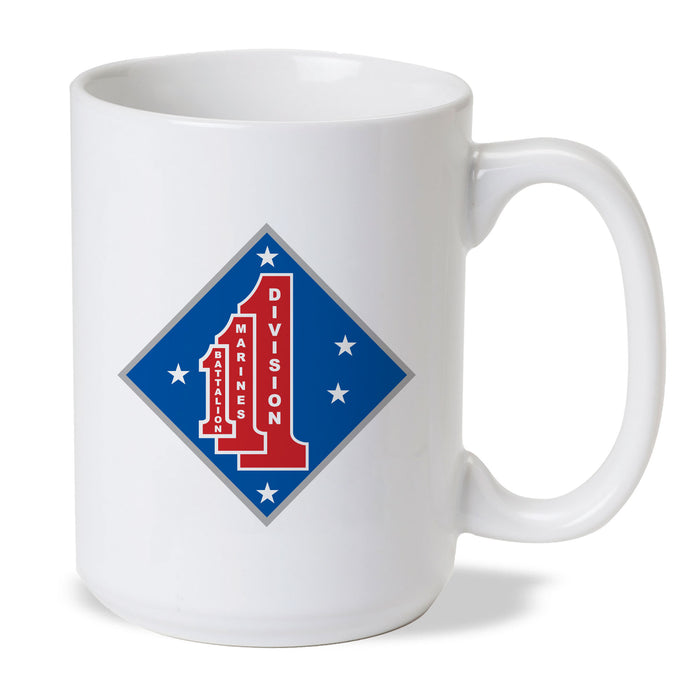 1st Battalion 1st Marines Coffee Mug - SGT GRIT
