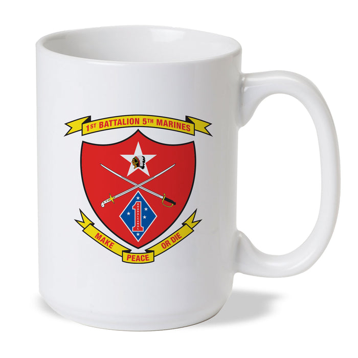 1st Battalion 5th Marines (Alternate Design) Coffee Mug - SGT GRIT