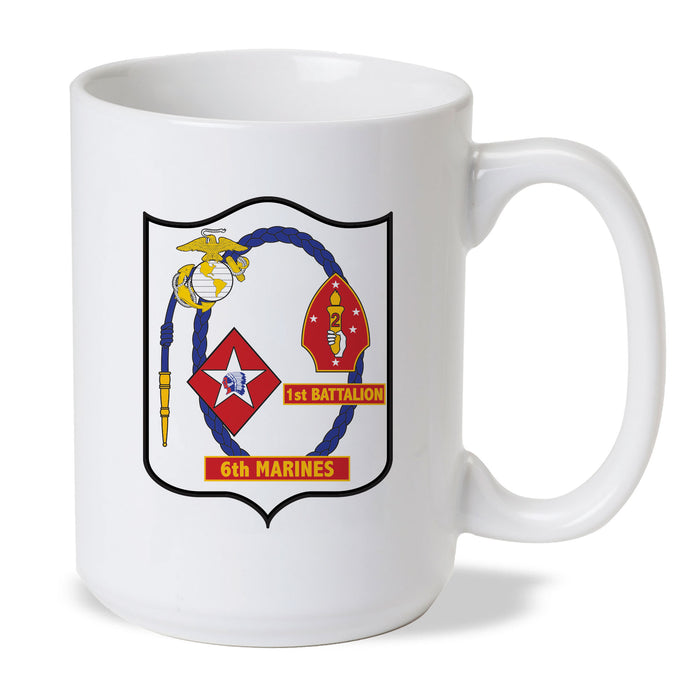 1st Battalion 6th Marines (Alternate Design) Coffee Mug - SGT GRIT