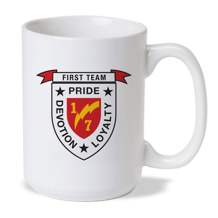 1st Battalion 7th Marines Coffee Mug - SGT GRIT