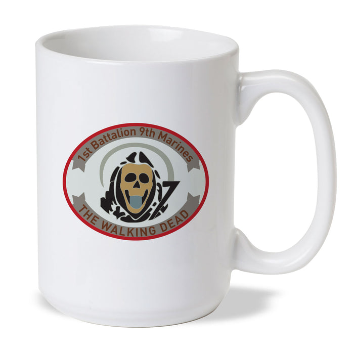 1st Battalion 9th Marines (Allternate Design) Coffee Mug - SGT GRIT