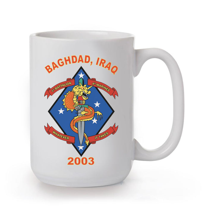 1st Battalion 4th Marines Mug - SGT GRIT