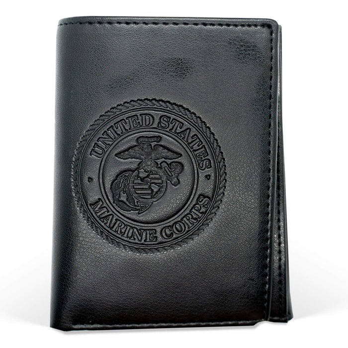 USMC Trifold Leather Wallet