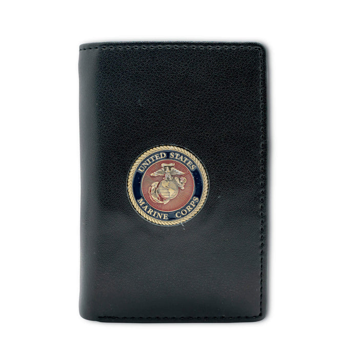 US Marines Trifold Leather Wallet