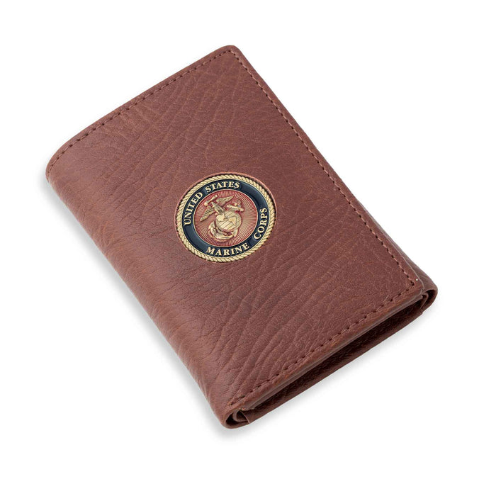 US Marines Trifold Leather Wallet - SGT GRIT