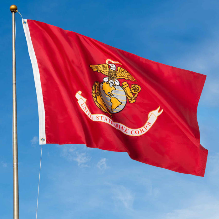 Single Sided Printed Marine Corps 3'x5' Polyester Flag