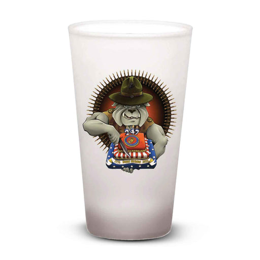 247th Birthday Frosted Pint Glass - SGT GRIT
