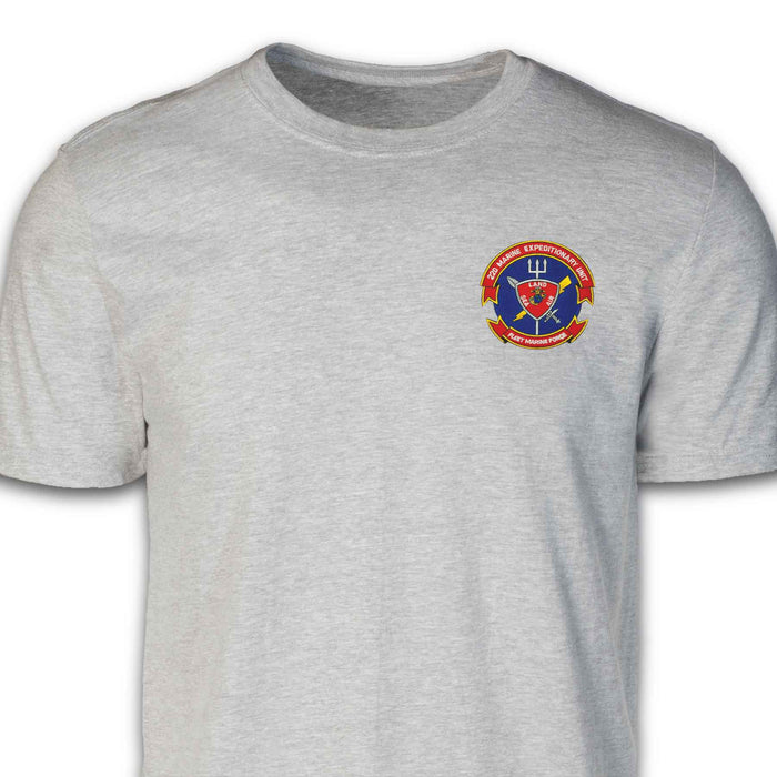 22nd MEU - Fleet Marine Force Patch T-shirt Gray