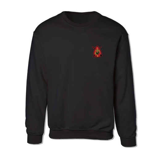 1st Battalion 8th Marines Patch Black Sweatshirt - SGT GRIT