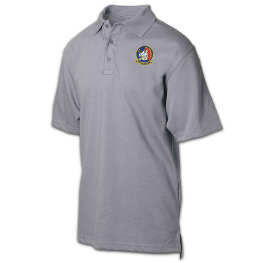 HMH-461 Patch Golf Shirt Gray - SGT GRIT