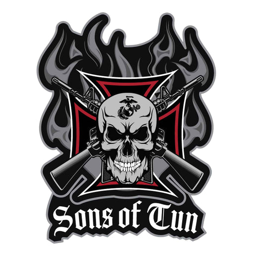 USMC Sons of Tun Flame 10" Patch - SGT GRIT