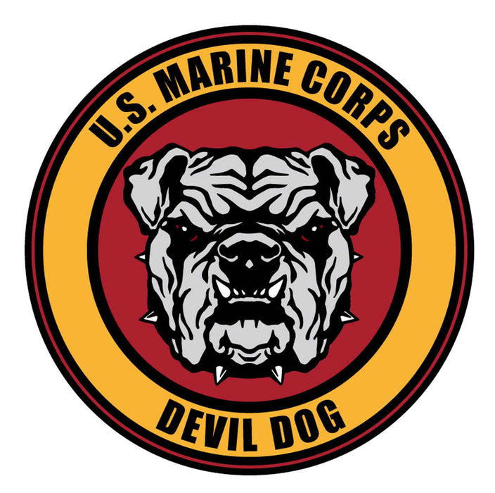 USMC 10" Devil Dog Patch - SGT GRIT