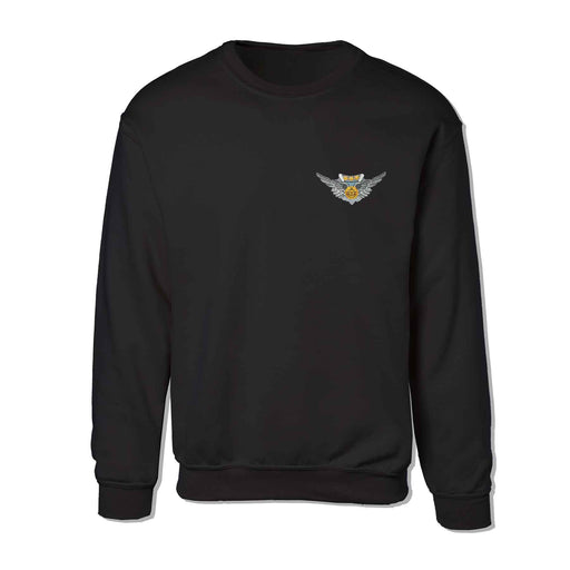 Air Crew Patch Black Sweatshirt - SGT GRIT