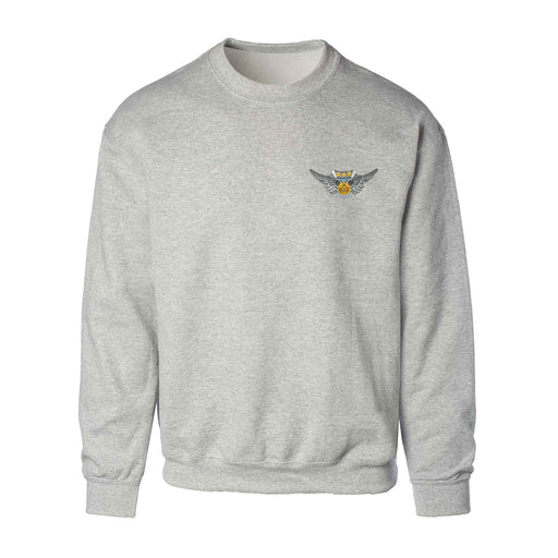 Air Crew Patch Gray Sweatshirt - SGT GRIT