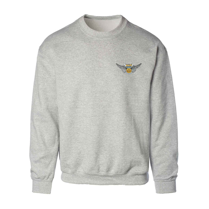 Air Crew Patch Gray Sweatshirt - SGT GRIT