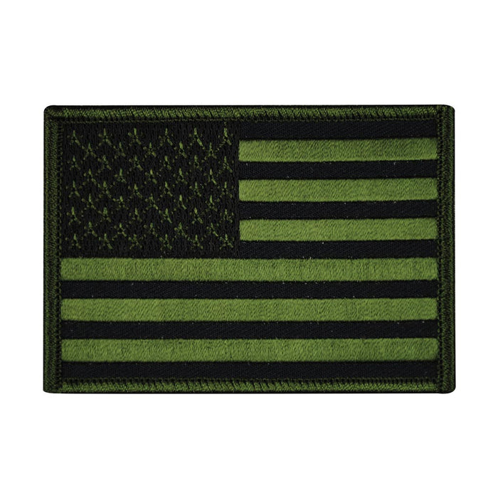 USA Flag OD Green Patch