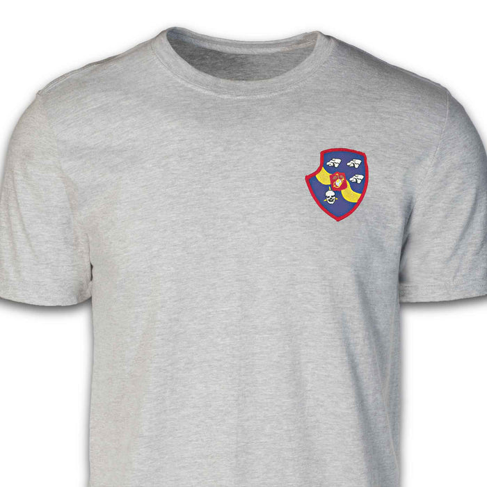3rd Light Armored Recon Battalion Patch T-shirt Gray