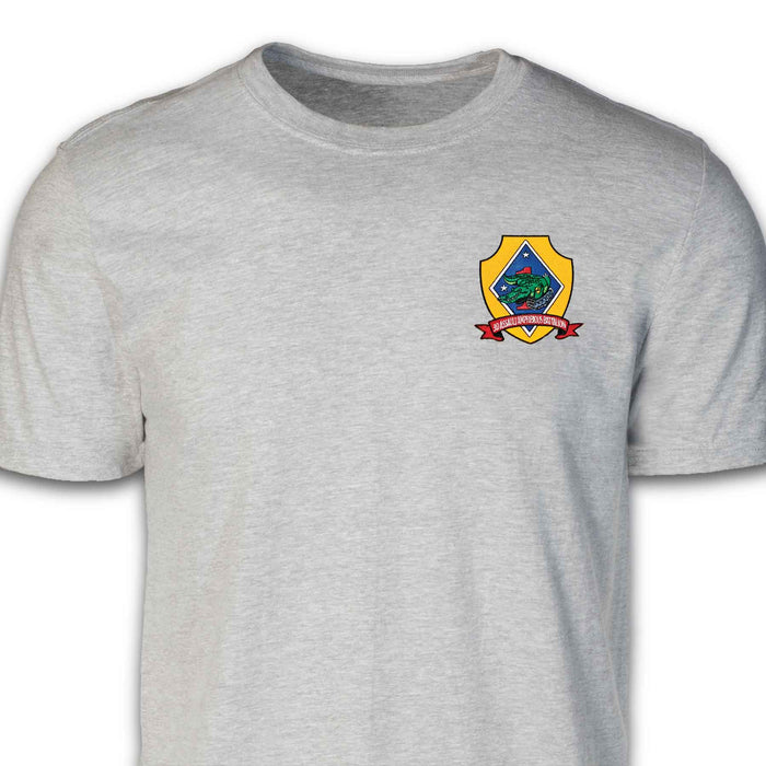 3rd Amphibious Assault Battalion Patch T-shirt Gray - SGT GRIT