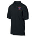 7th Communication Battalion Patch Golf Shirt Black - SGT GRIT