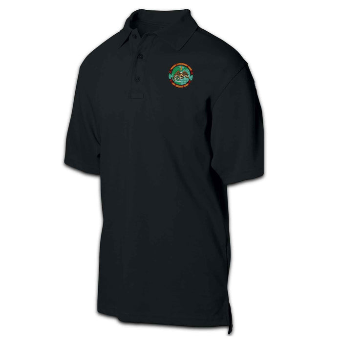 1st MEF - Air Ground Team Patch Golf Shirt Black - SGT GRIT
