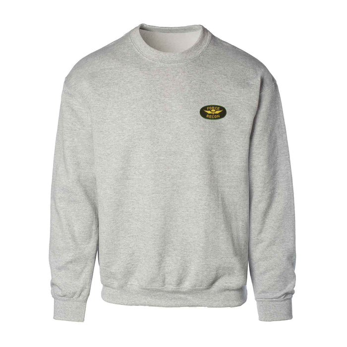 Force Recon Patch Gray Sweatshirt - SGT GRIT