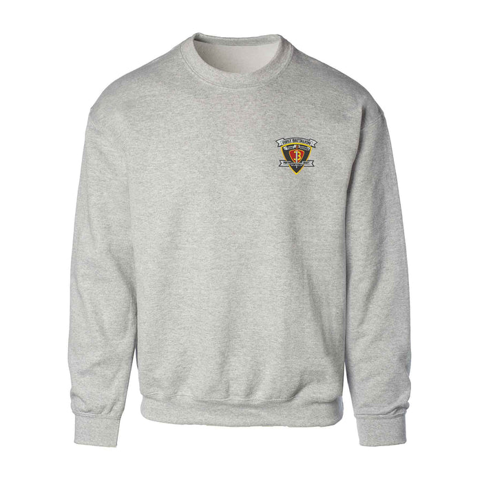 1st Battalion 3rd Marines Patch Gray Sweatshirt