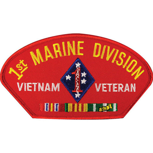 Vietnam - 1st Marine Division Veteran Cover Patch - SGT GRIT