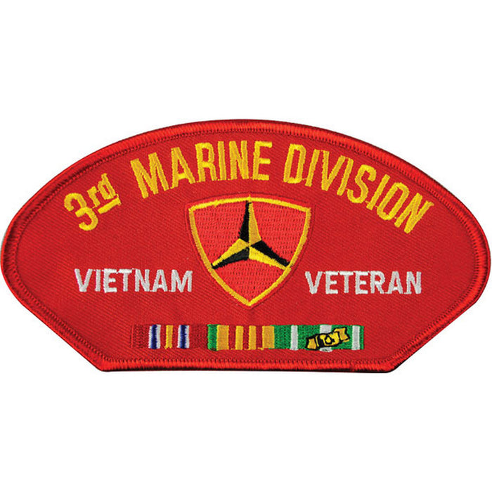 Vietnam - 3rd Marine Division Veteran Cover Patch - SGT GRIT