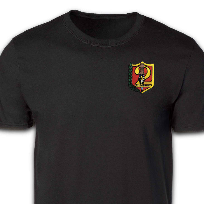 2nd Marines Regimental Patch T-shirt Black
