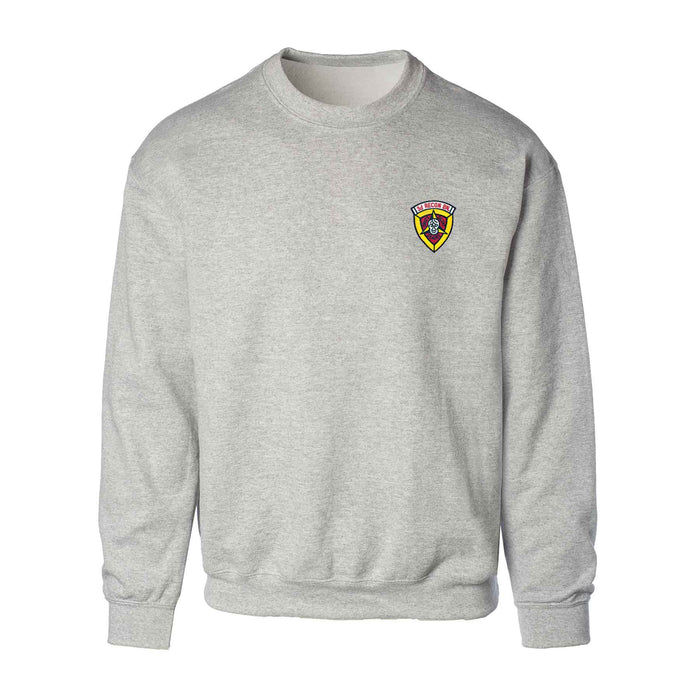 3rd Recon Battalion Patch Gray Sweatshirt - SGT GRIT
