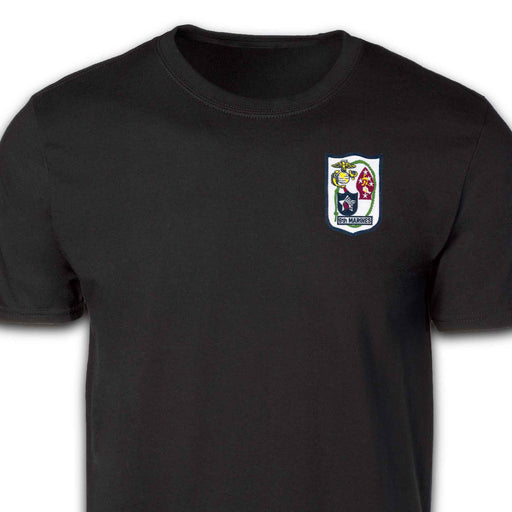 6th Marines Regimental Patch T-shirt Black - SGT GRIT