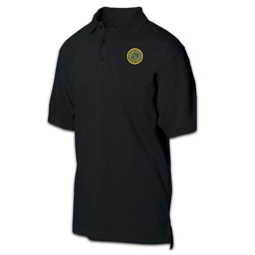 MP Patch Golf Shirt Black - SGT GRIT