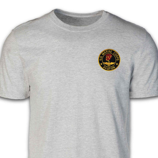 Marine Corps Aviation Patch T-shirt Gray - SGT GRIT
