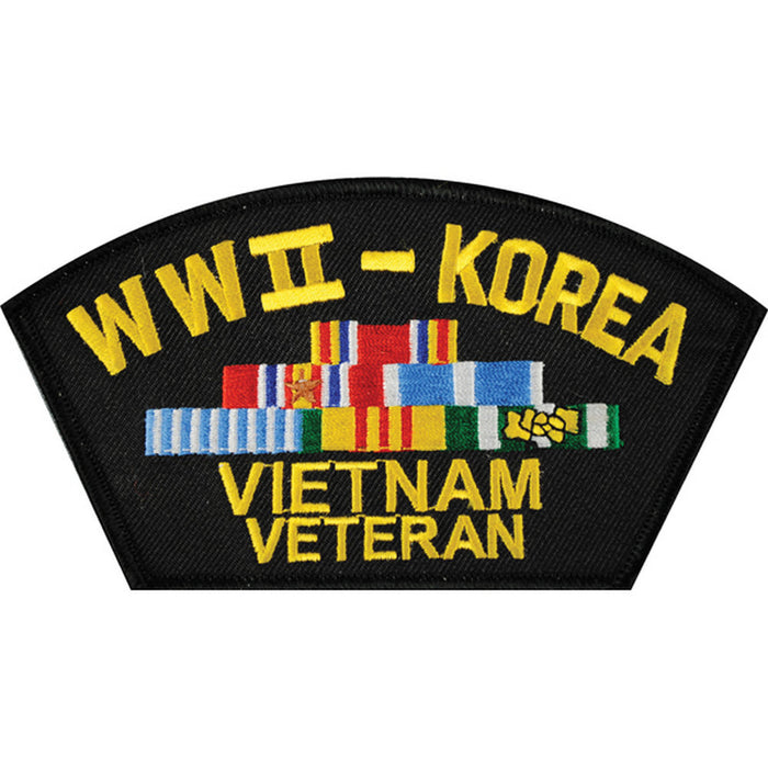 WWII - Korea - Vietnam Veteran Cover Patch - SGT GRIT